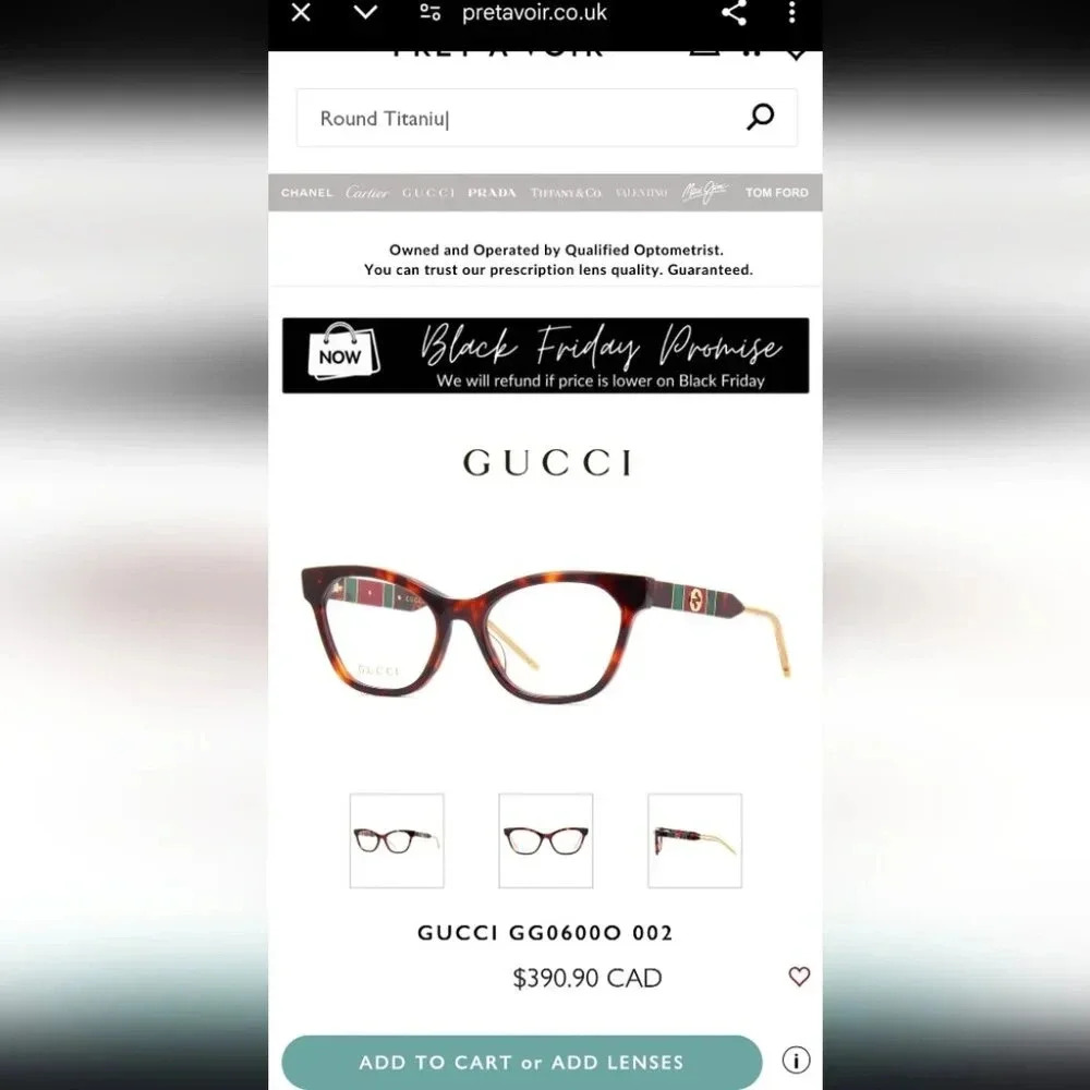 NWT Gucci Women's Eye Glasses  Frames Cat Eye Dark Havana Gold GG0600O 54-18-140 - Picture 2 of 16